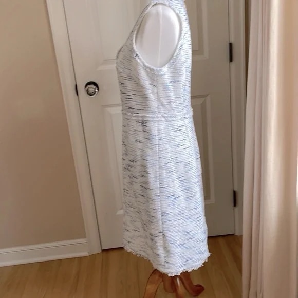 NWOT Kate Spade Plunge Neckline Bouclé Mini Dress multi-tweed sheath XXS - Picture 13 of 15